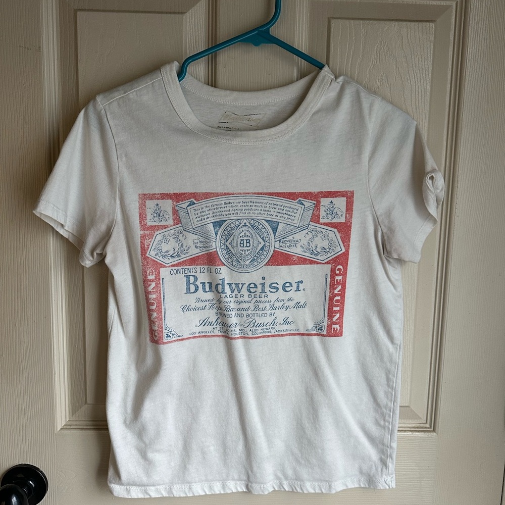 Budweiser Red and Blue Logo Tee